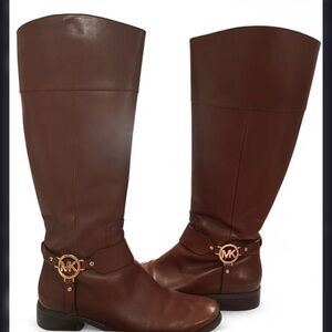 Michael Kors Chocolate Heeled Boots